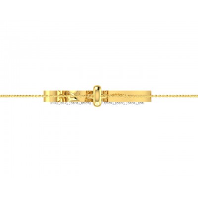 Gold Swastika Pendant with diamonds